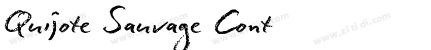 Quijote Sauvage Cont字体转换